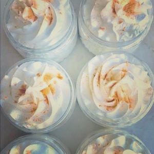 Whipped soap in “butt naked “ fragrance oil .